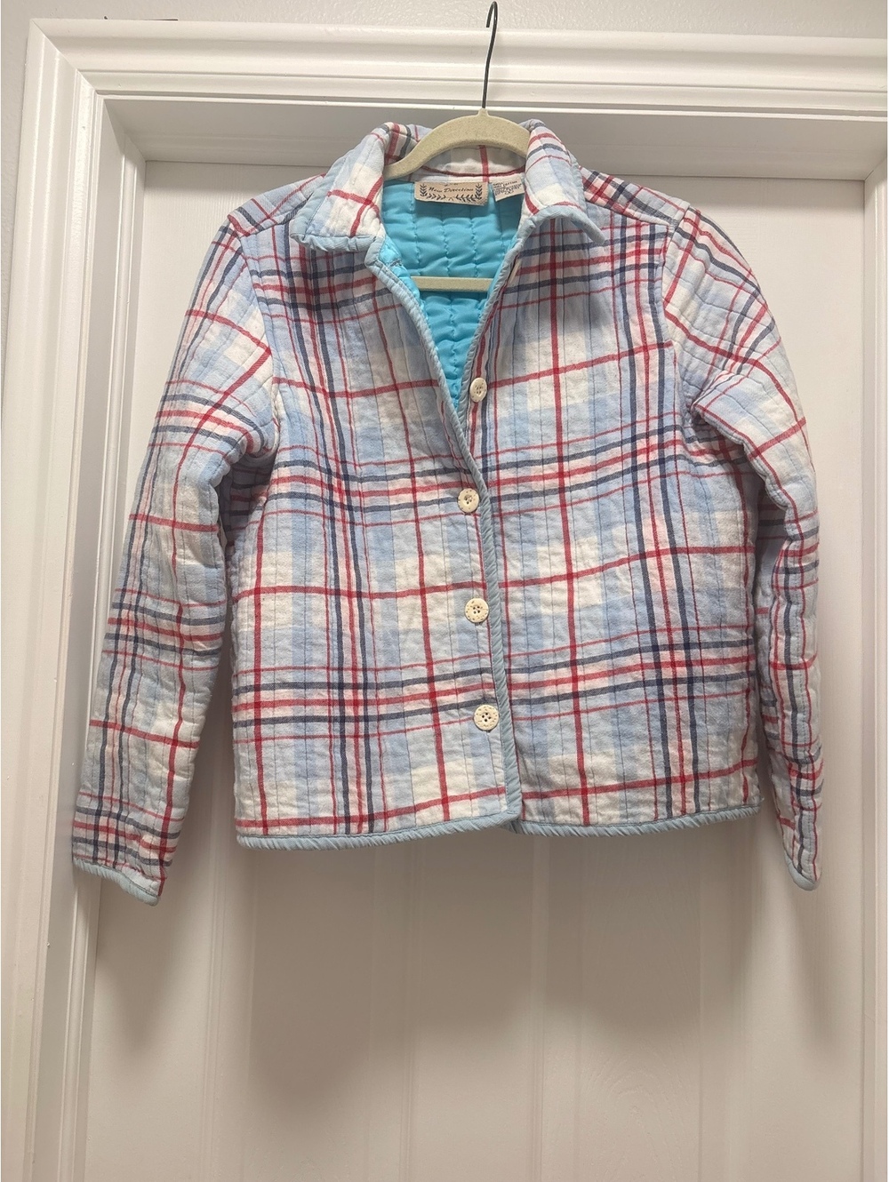New Direction Women's Quilted Plaid Jacket Size Small